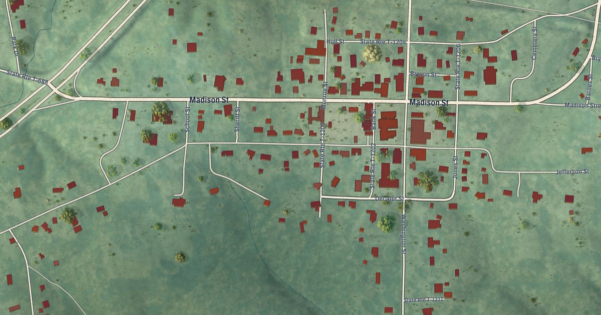 Map of Boydton, Virginia in 2026