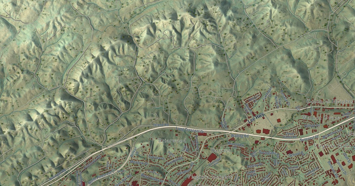 Map of Bristol, Virginia in 2026