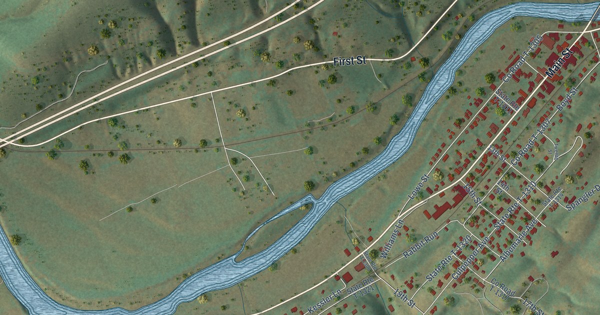 Map of Buchanan, Virginia in 2026