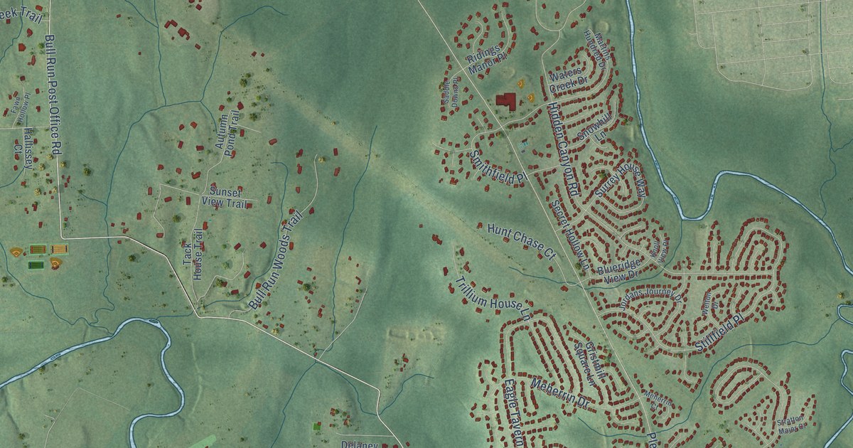 Map of Bull Run, Fairfax County, Virginia in 2026