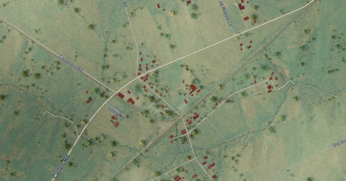Map of Calverton, Virginia in 2026