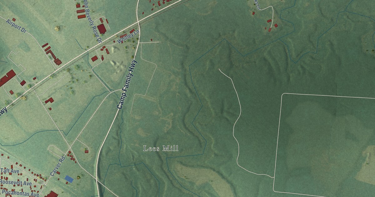 Map of Camptown, Virginia in 2026