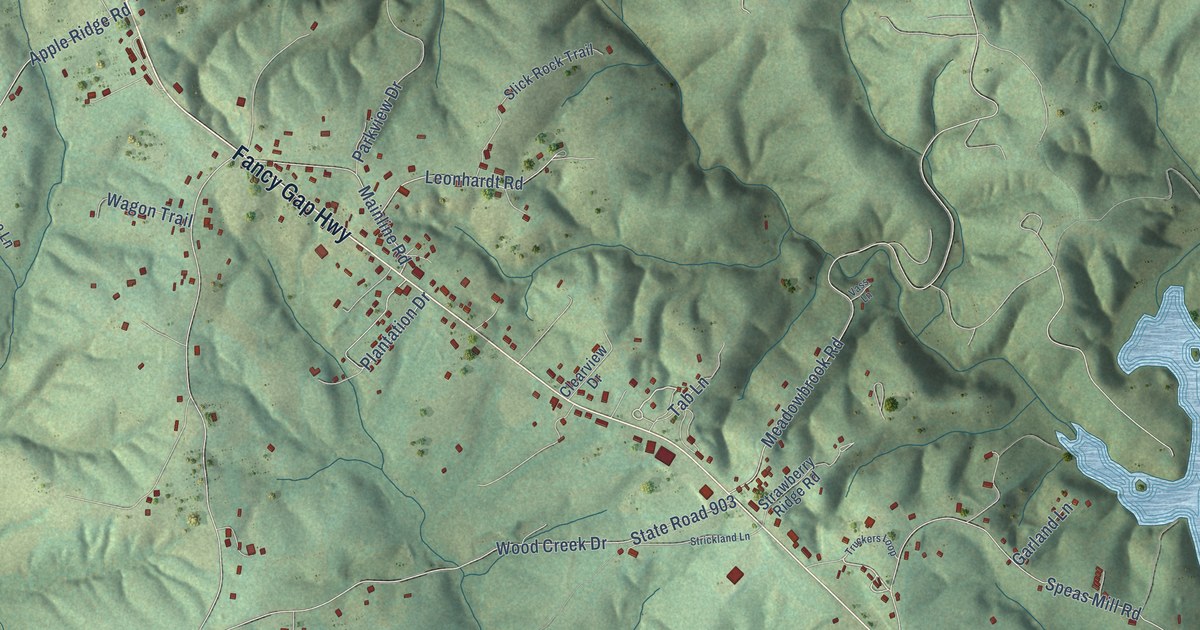 Map of Cana, Virginia in 2026