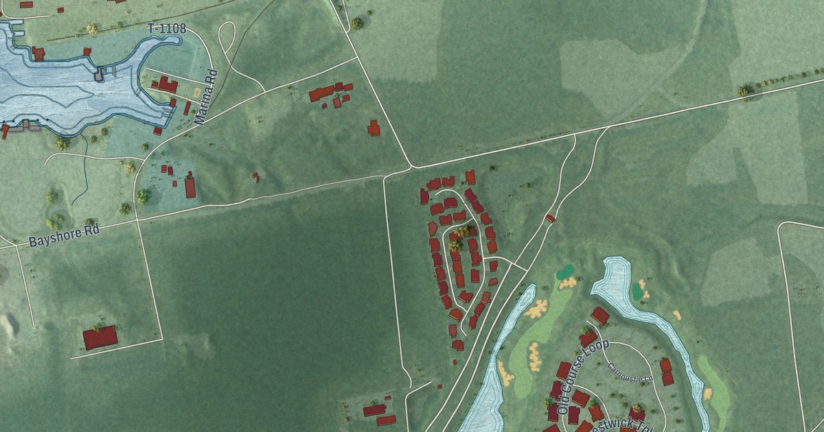 Map of Cape Charles, Virginia in 2026