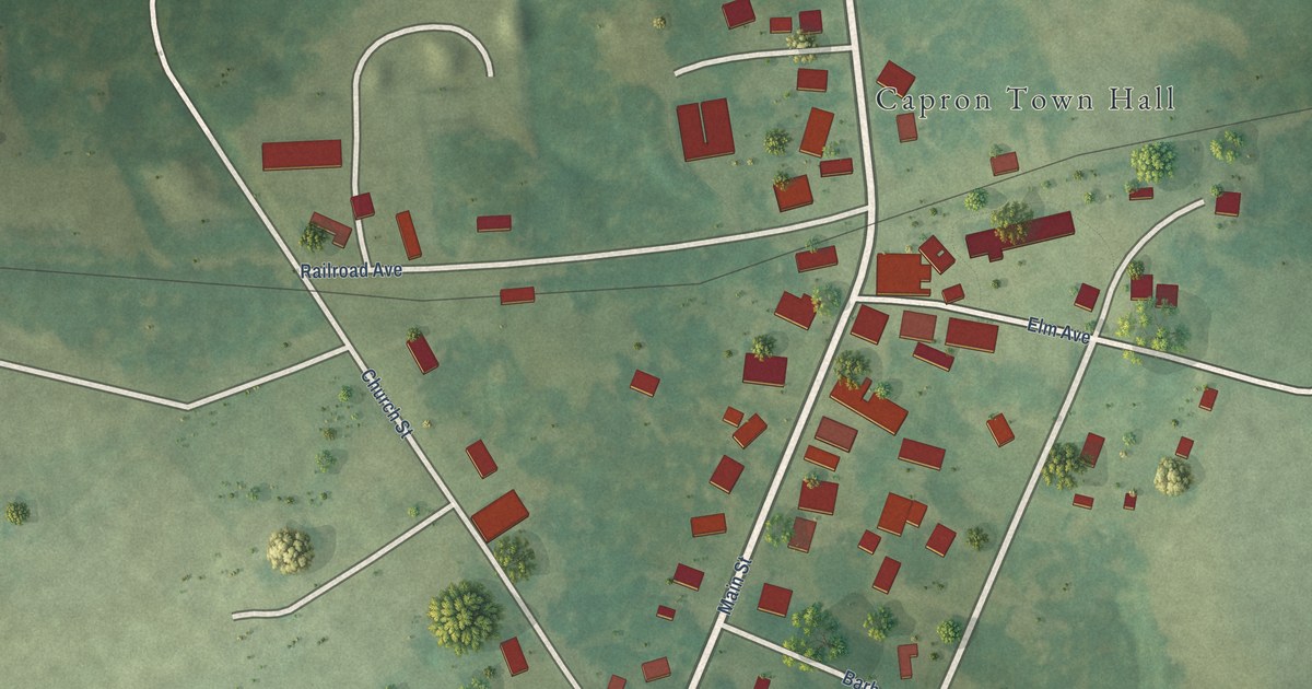 Map of Capron, Virginia in 2026