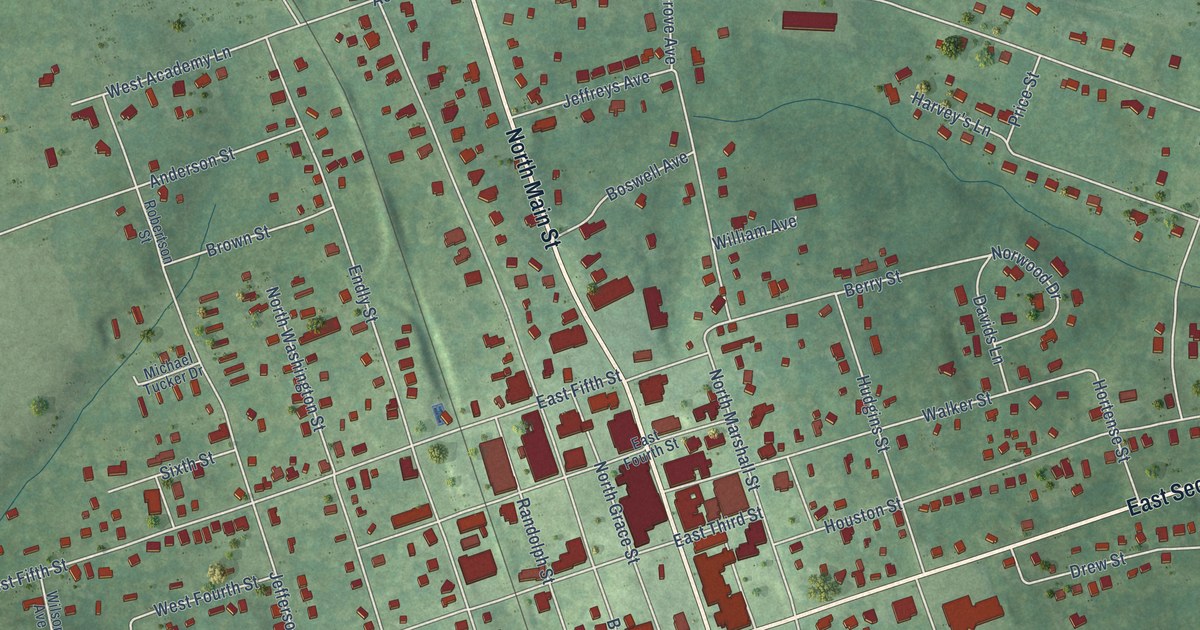 Map of Chase City, Virginia in 2026