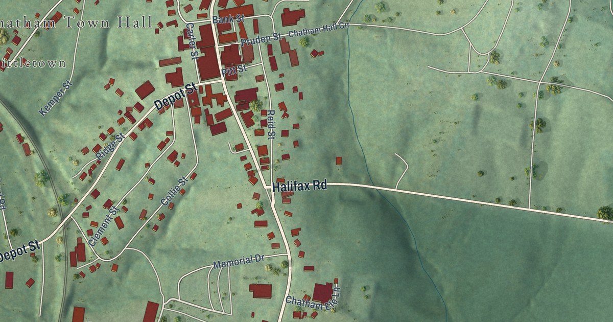 Map of Chatham, Virginia in 2026