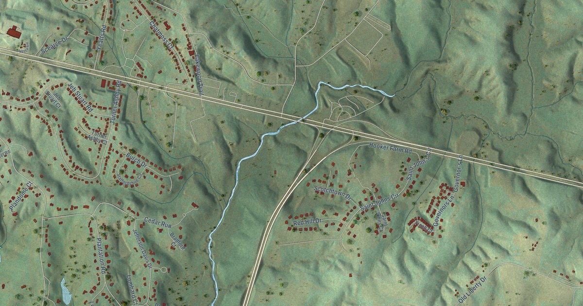Map of Chatmoss, Virginia in 2026