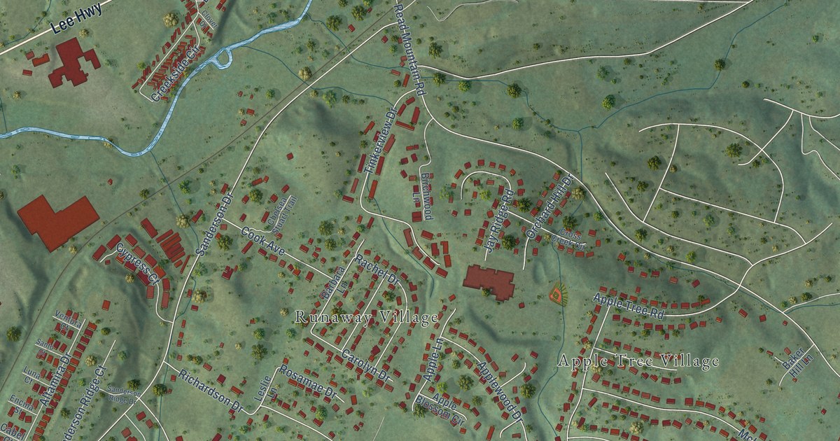 Map of Cloverdale, Virginia in 2026