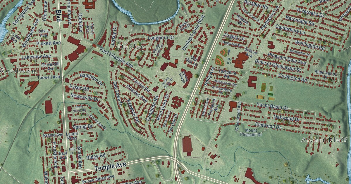 Map of Colonial Heights, Virginia in 2026