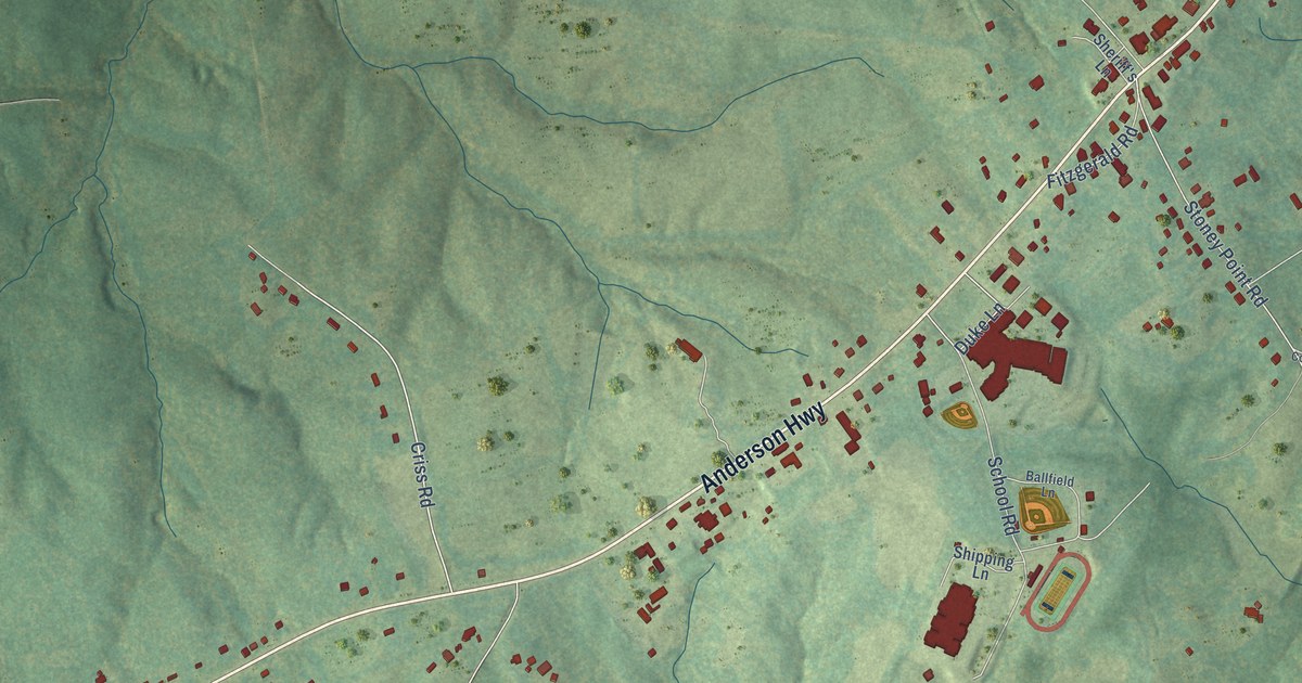 Map of Cumberland, Virginia in 2026