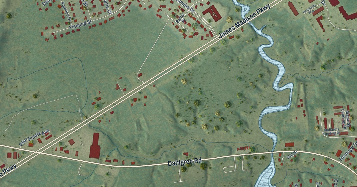 Map of Dahlgren, Virginia in 2026