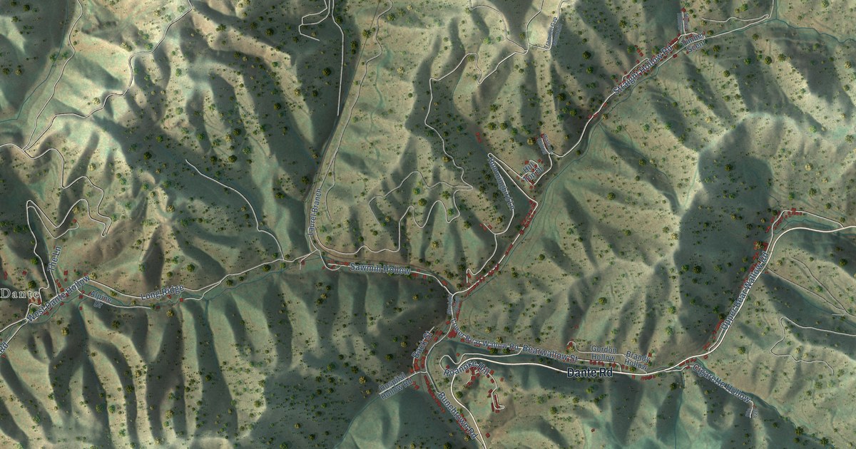 Map of Dante, Virginia in 2026
