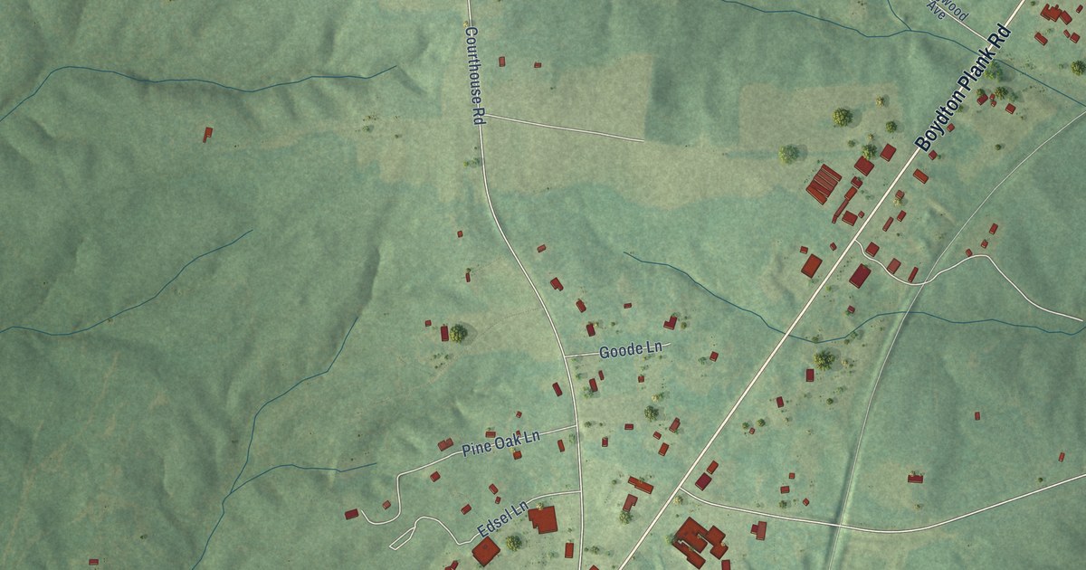 Map of Dinwiddie, Virginia in 2026