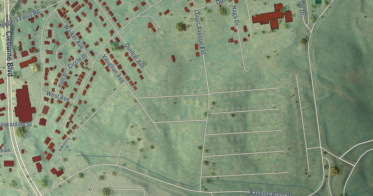 Map of Dublin, Virginia in 2026