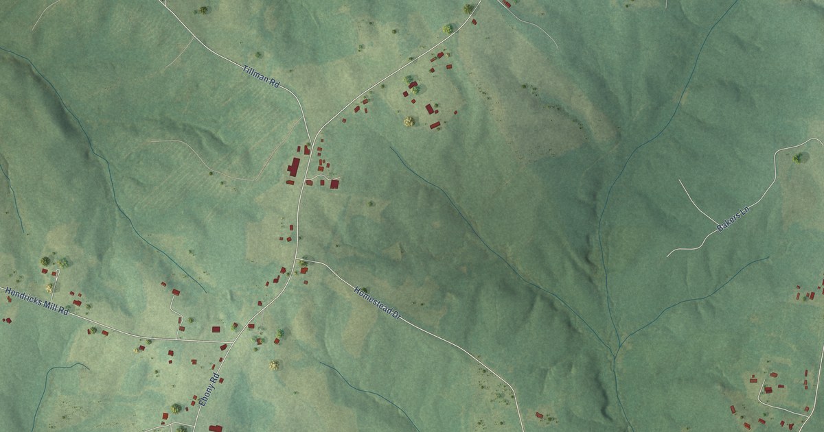 Map of Ebony, Virginia in 2026