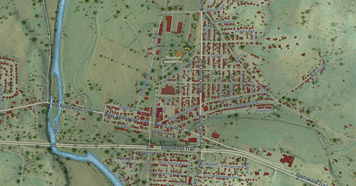 Map of Elkton, Virginia in 2026