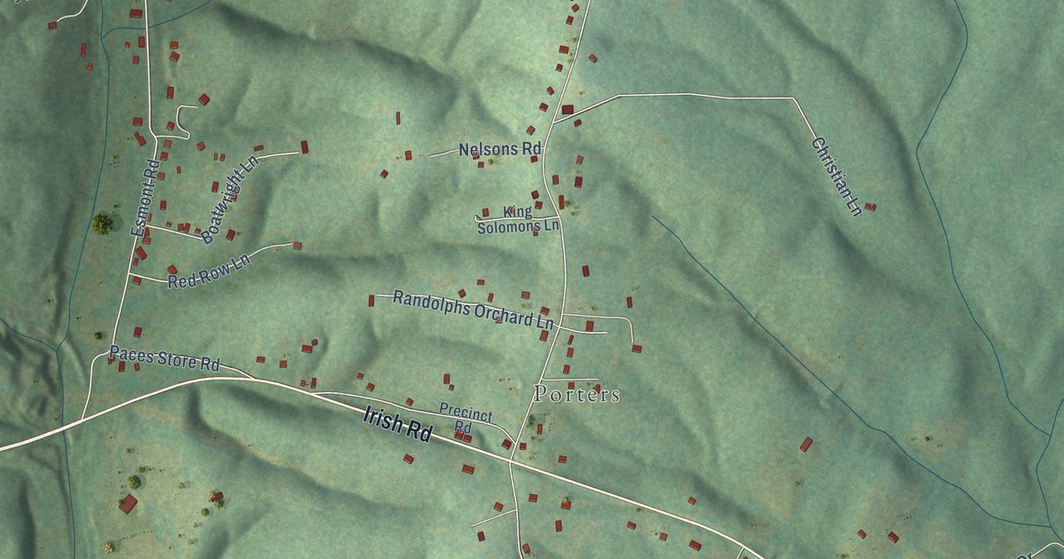 Map of Esmont, Virginia in 2026