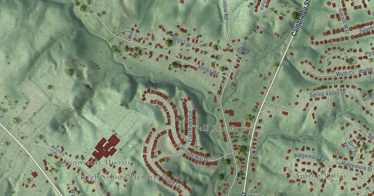 Map of Falmouth, Virginia in 2026