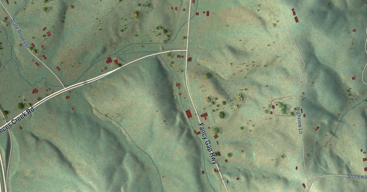 Map of Fancy Gap, Virginia in 2026