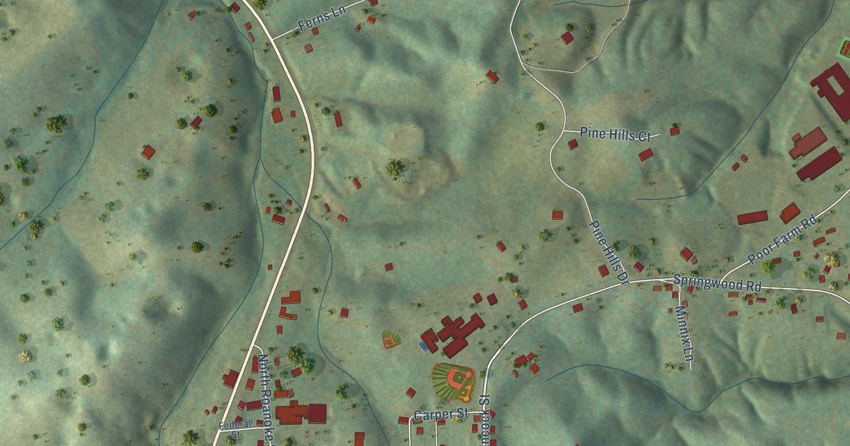 Map of Fincastle, Virginia in 2026