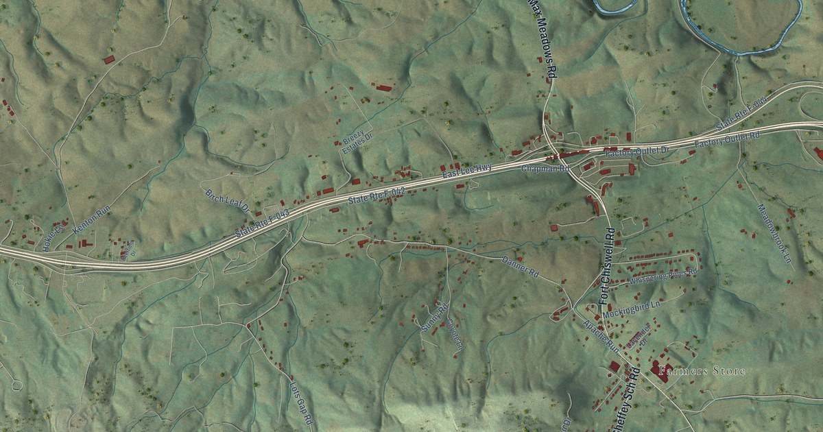 Map of Fort Chiswell, Virginia in 2026