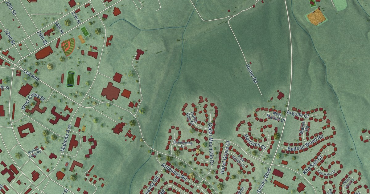 Map of Fort Gregg-Adams, Virginia in 2026