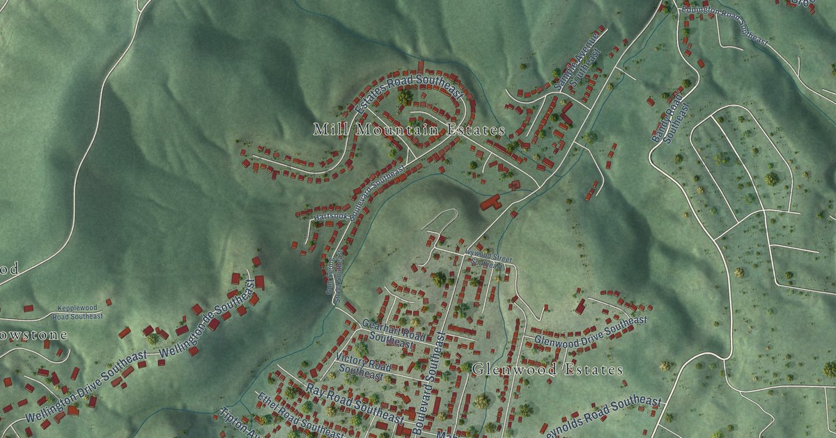 Detailed Map of Garden City, Virginia