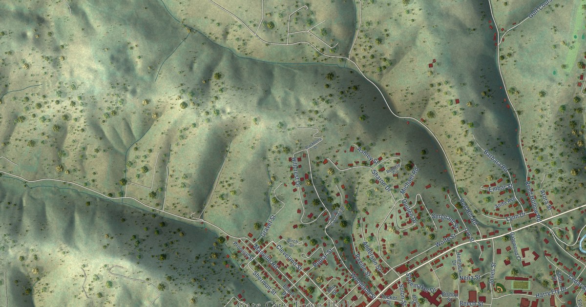 Map of Gate City, Virginia in 2026