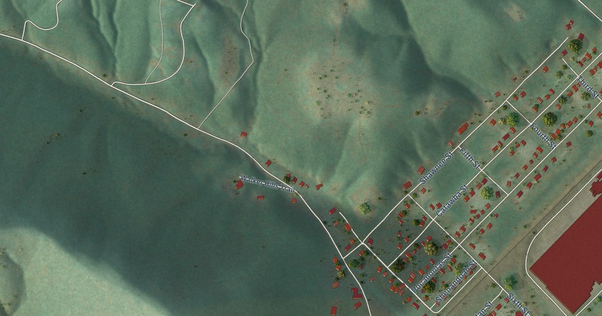 Map of Glasgow, Virginia in 2026