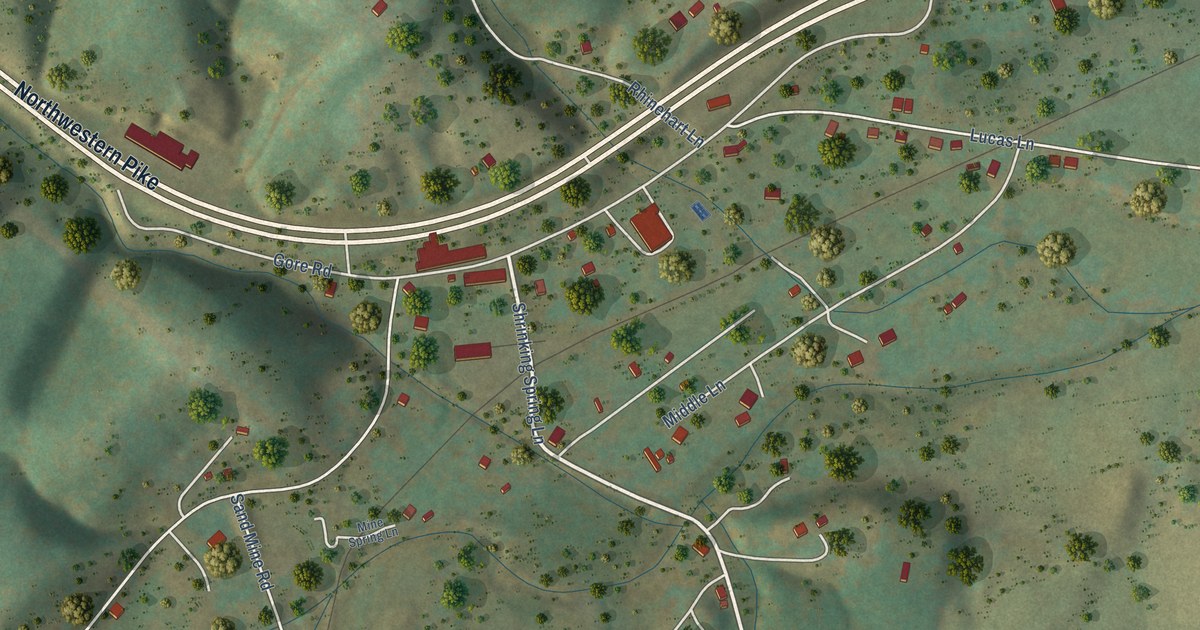 Map of Gore, Virginia in 2026