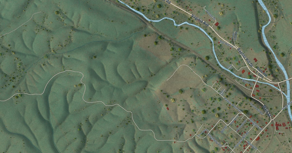 Map of Goshen, Virginia in 2026