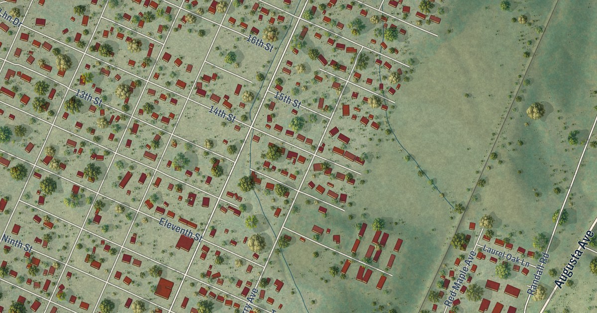 Map of Grottoes, Virginia in 2026