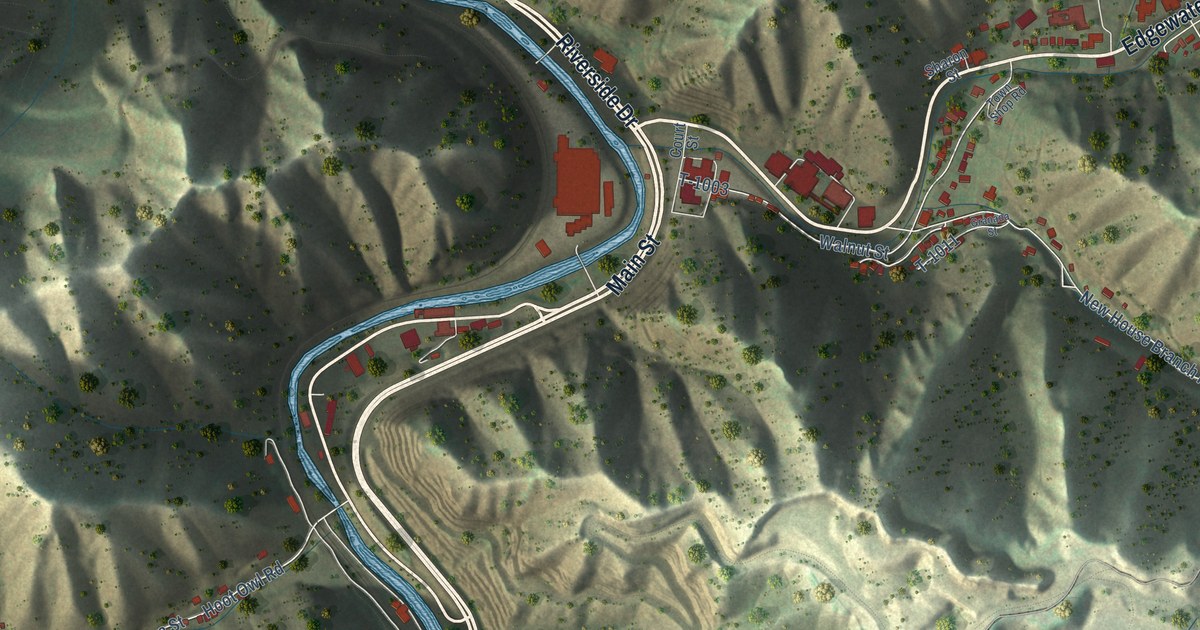 Map of Grundy, Virginia in 2026