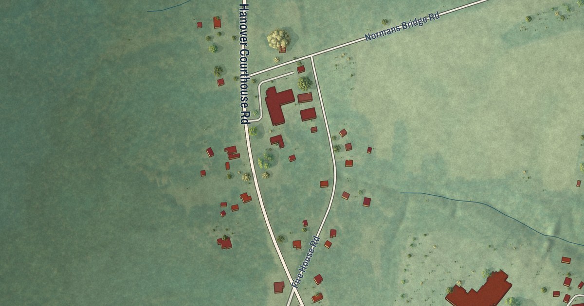 Map of Hanover, Virginia in 2026