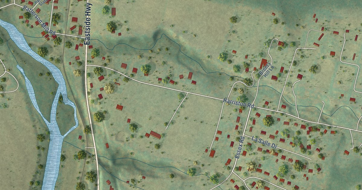 Map of Harriston, Virginia in 2026