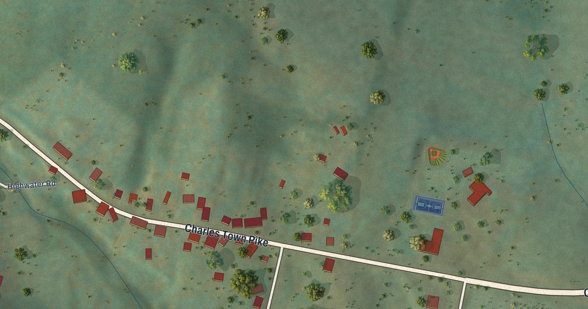 Map of Hillsboro, Virginia in 2026
