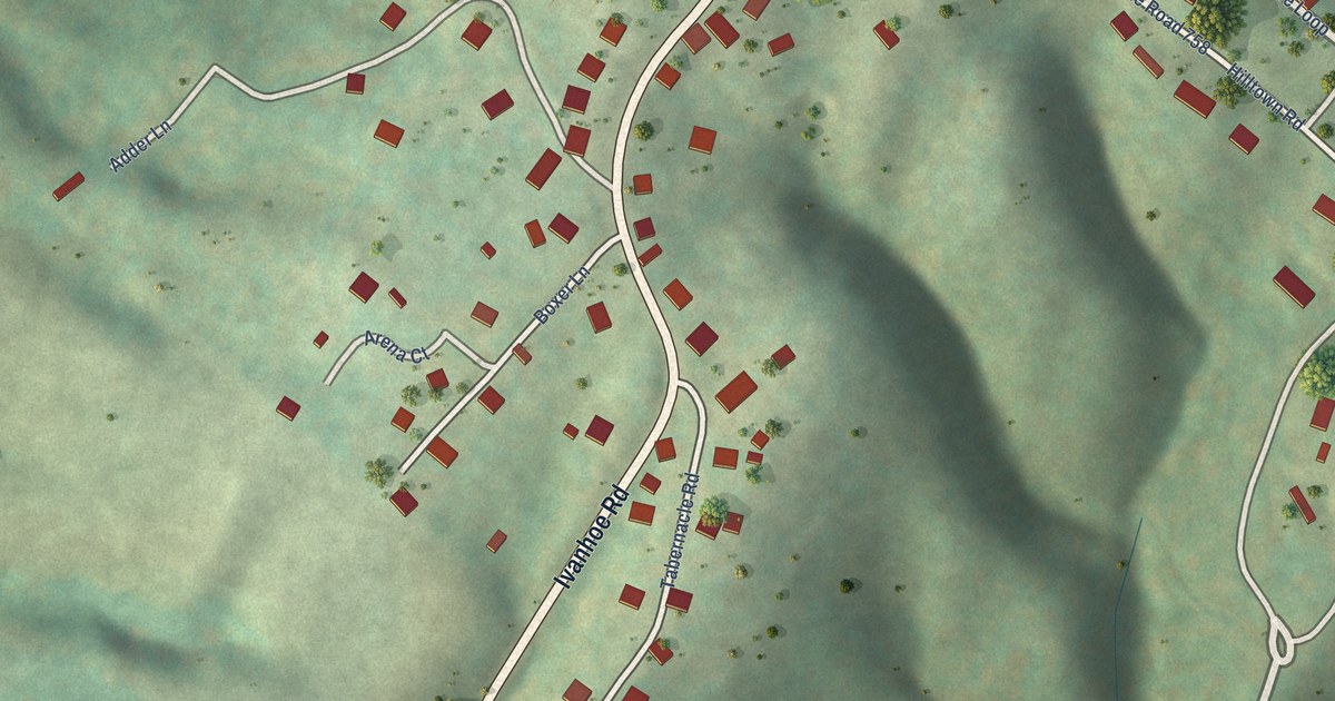Map of Hilltown, Virginia in 2026