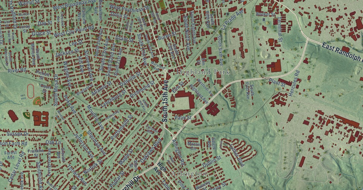 Map of Hopewell, Virginia in 2026