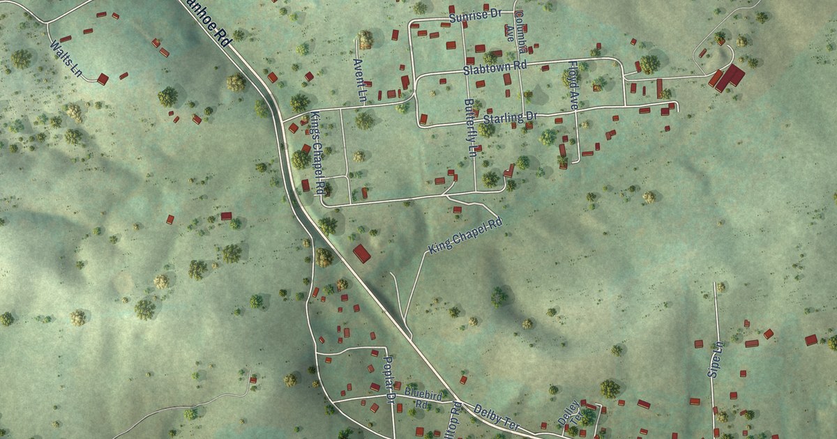 Map of Ivanhoe, Virginia in 2026
