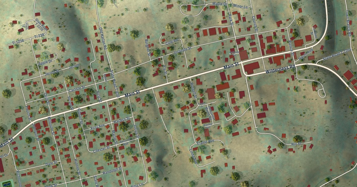 Map of Jonesville, Virginia in 2026