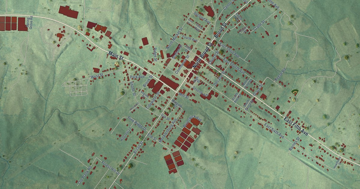 Map of Kenbridge, Virginia in 2026