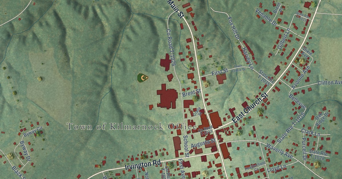 Map of Kilmarnock, Virginia in 2026
