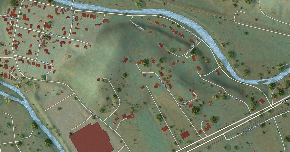 Map of Lafayette, Virginia in 2026