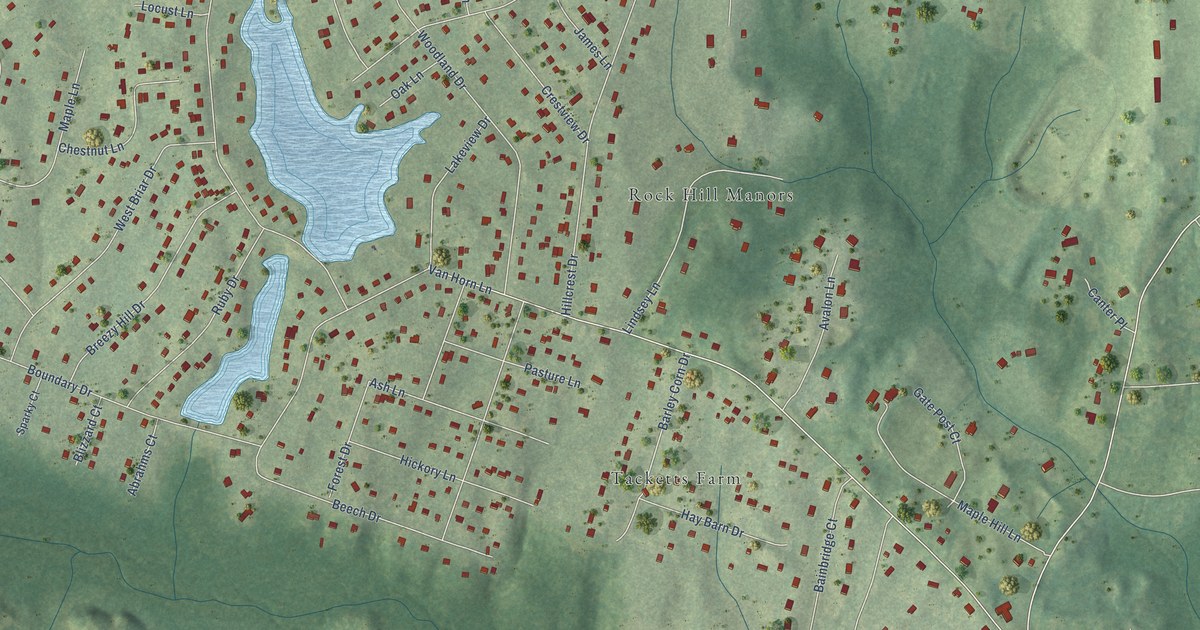 Map of Lake Arrowhead, Virginia in 2026