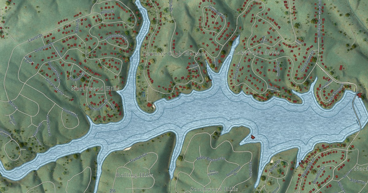 Map of Lake Holiday, Virginia in 2026