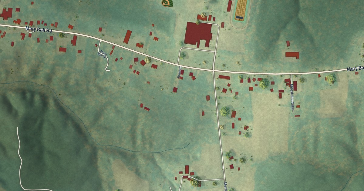 Map of Lancaster, Virginia in 2026