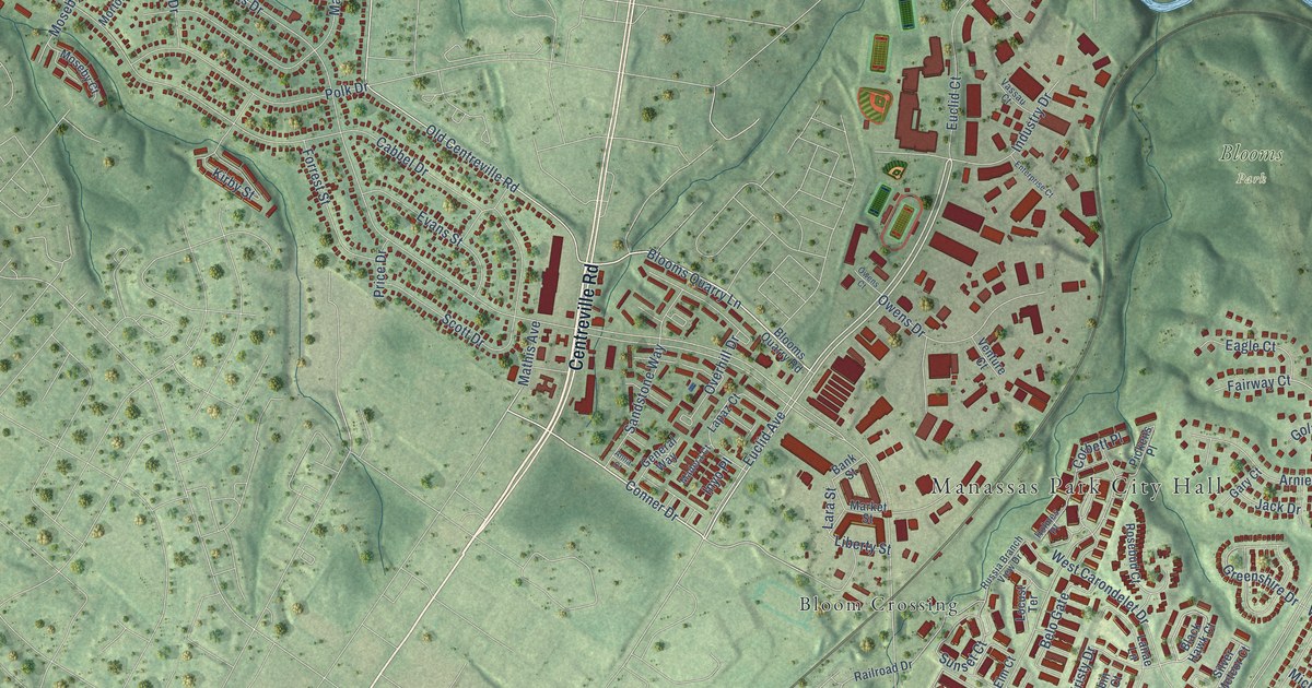 Map of Manassas Park, Virginia in 2026