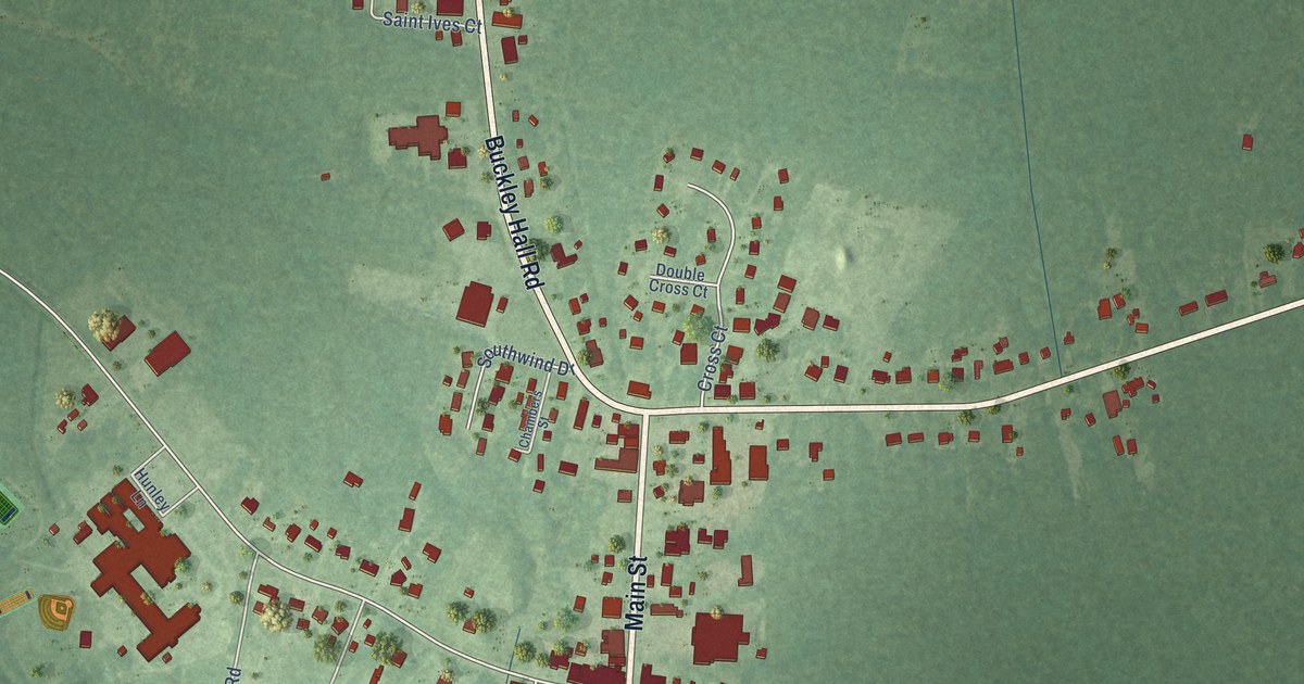 Map of Mathews, Virginia in 2026