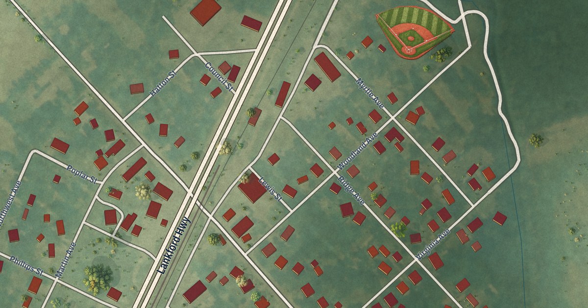 Map of Melfa, Virginia in 2026